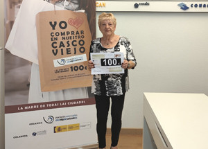 Noelia González del Corral ganadora de los 100 €