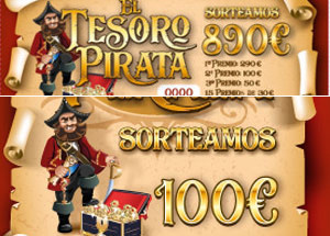 sorteado 990 € de la campaña el tesoro pirata
